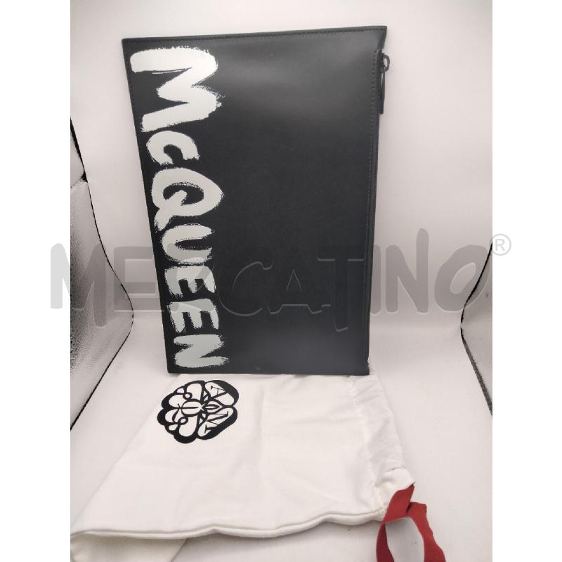 ALEXANDER MCQUEEN POCHETTE BEAUTY UNISEX NERO  | Mercatino dell'Usato Roma talenti 1