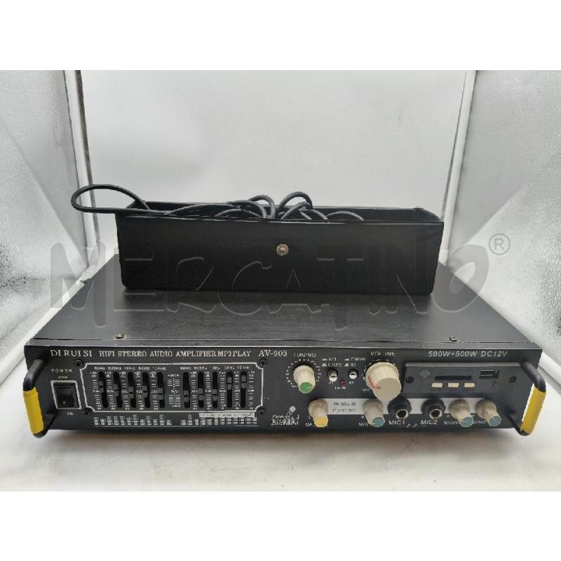 AMPLIFICATORE DI RUI SI AV-905+MICROFONO | Mercatino dell'Usato Roma talenti 1