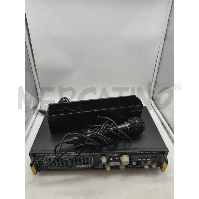 AMPLIFICATORE DI RUI SI AV-905+MICROFONO | Mercatino dell'Usato Roma talenti 2