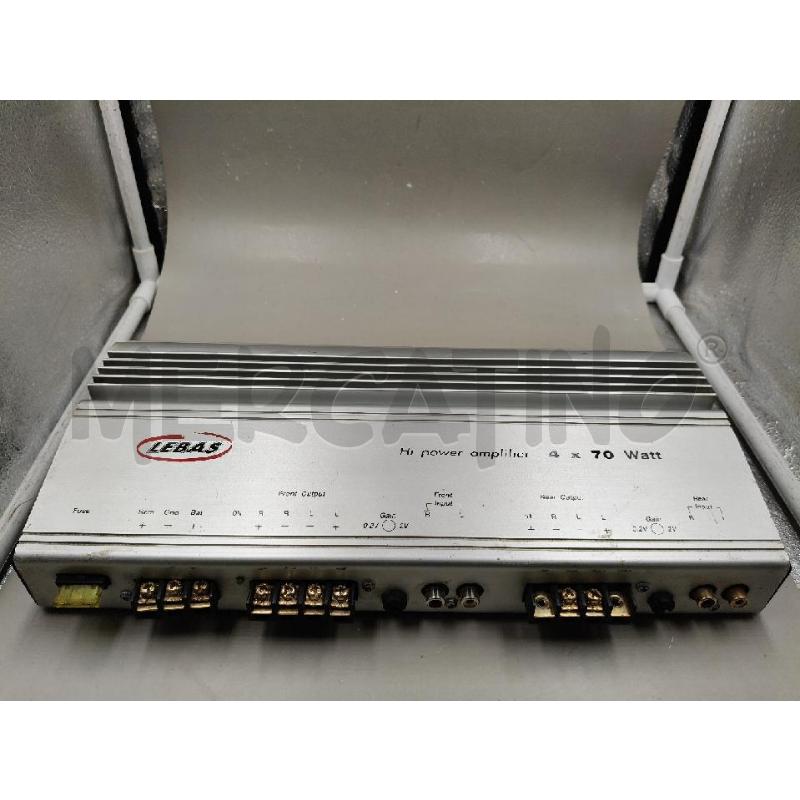 AMPLIFICATORE PER AUTO 4X70W | Mercatino dell'Usato Roma talenti 1