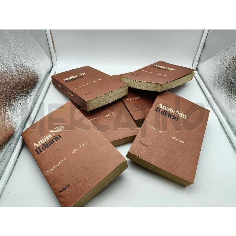 ANAIS NIN DIARIO BOMPIANI 6VV | Mercatino dell'Usato Roma talenti 1