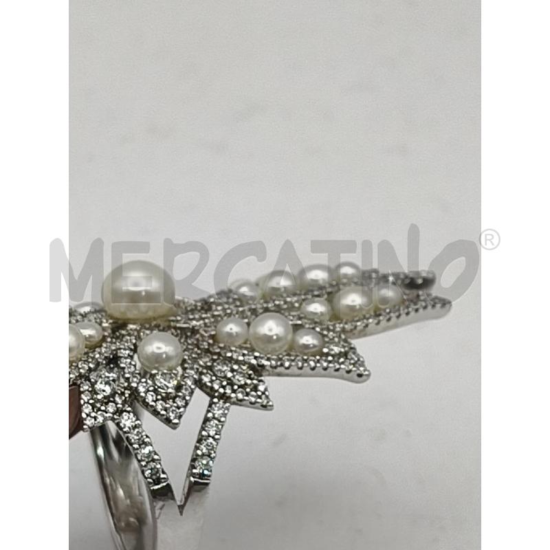 ANELLO APM MONACO FUSION  MAXI FOGLIA PAVE PERLINE | Mercatino dell'Usato Roma talenti 4