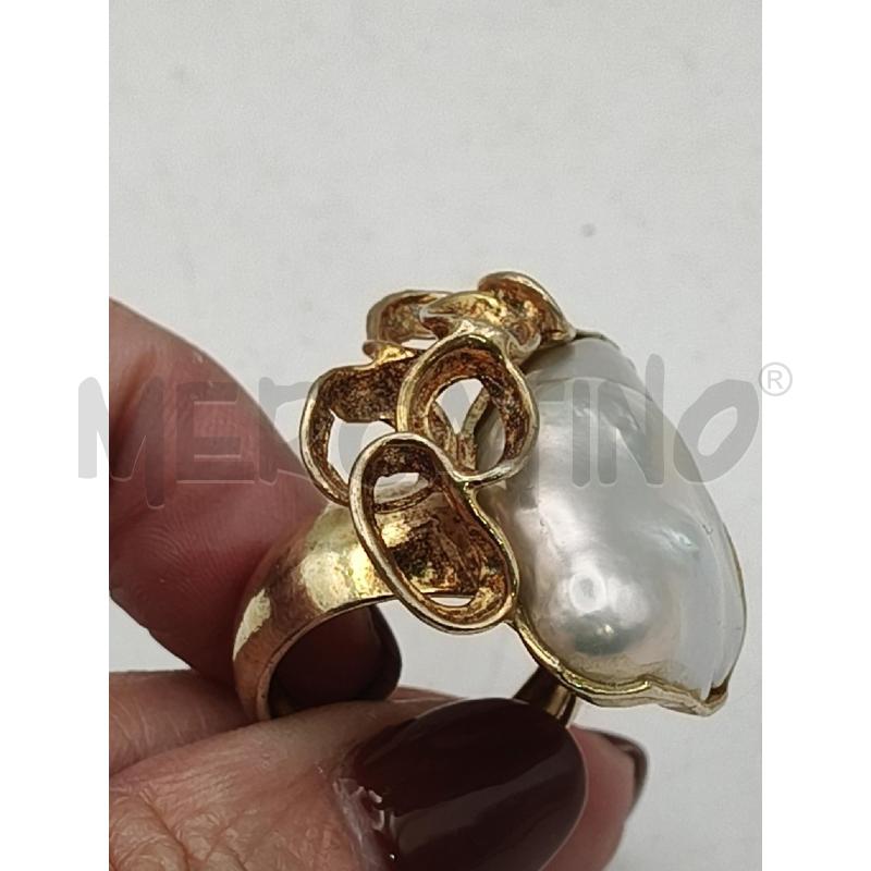 ANELLO ARTIGIANALE FUSION DOR PERLONA RICCIOLI  | Mercatino dell'Usato Roma talenti 2