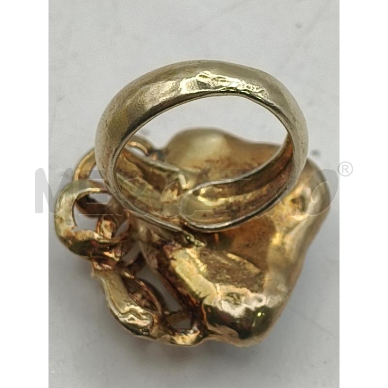 ANELLO ARTIGIANALE FUSION DOR PERLONA RICCIOLI  | Mercatino dell'Usato Roma talenti 4
