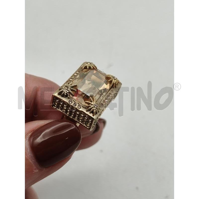 ANELLO ATELIER SWAROVSKI DOR RIALZ PIETRA ARANCIO/PAVE | Mercatino dell'Usato Roma talenti 3