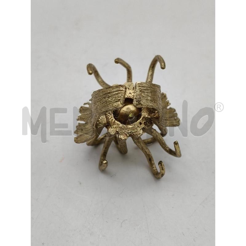 ANELLO DOR RIG FIORE PISTILLI AP PIETRA BIA  | Mercatino dell'Usato Roma talenti 4