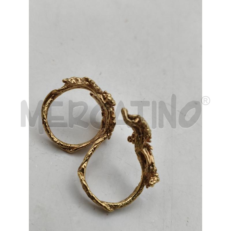 ANELLO DUE DITA DOR RAMI FOGLIE  | Mercatino dell'Usato Roma talenti 4