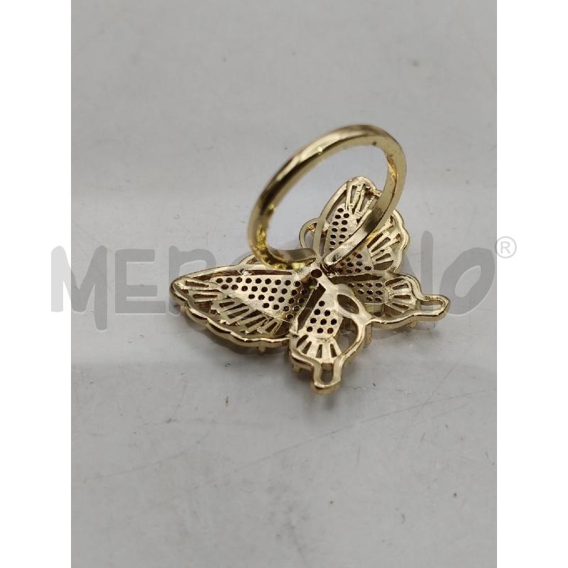 ANELLO D 310B  FARFALLA DOR PAVE BIA  | Mercatino dell'Usato Roma talenti 4
