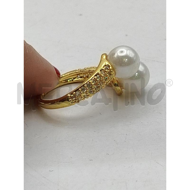 ANELLO D 340B DOR CONTRARIE PERLE  | Mercatino dell'Usato Roma talenti 3