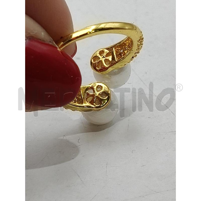 ANELLO D 340B DOR CONTRARIE PERLE  | Mercatino dell'Usato Roma talenti 4