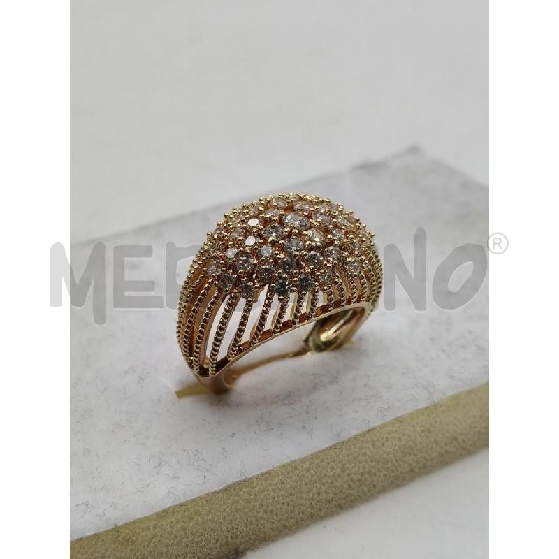 ANELLO D 365B MAXI RIALZ PALLINI STRASS BIA | Mercatino dell'Usato Roma talenti 1