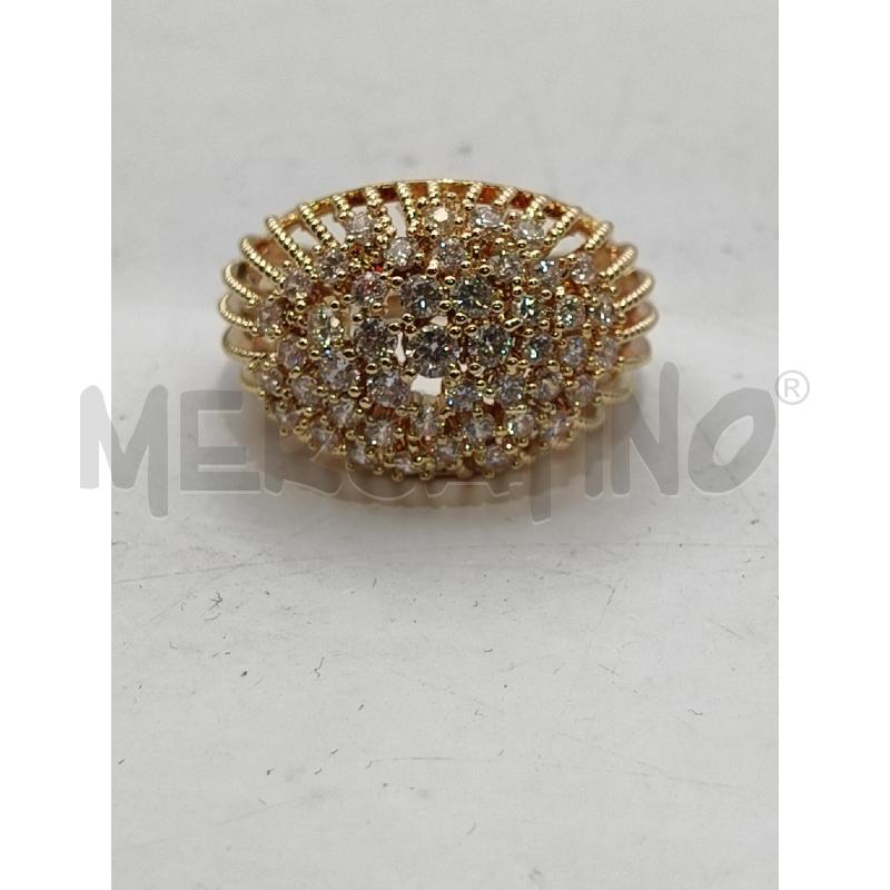 ANELLO D 365B MAXI RIALZ PALLINI STRASS BIA | Mercatino dell'Usato Roma talenti 3