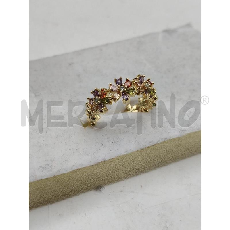 ANELLO D 371F FASCIA FIOREL DOR PIE COL  | Mercatino dell'Usato Roma talenti 1