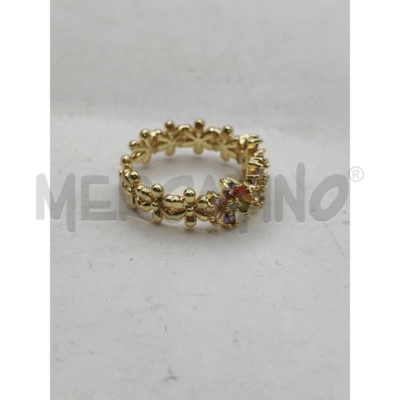 ANELLO D 371F FASCIA FIOREL DOR PIE COL  | Mercatino dell'Usato Roma talenti 2