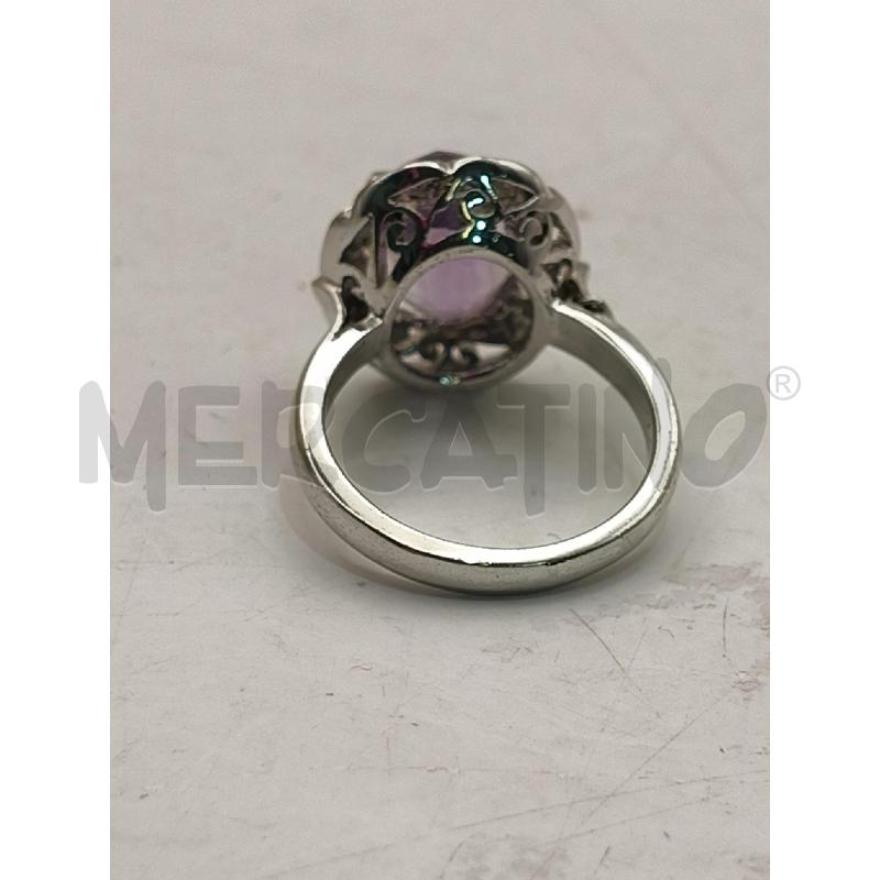 ANELLO D ACCIAIO STOND PIETRA RETT VIOLA  | Mercatino dell'Usato Roma talenti 3