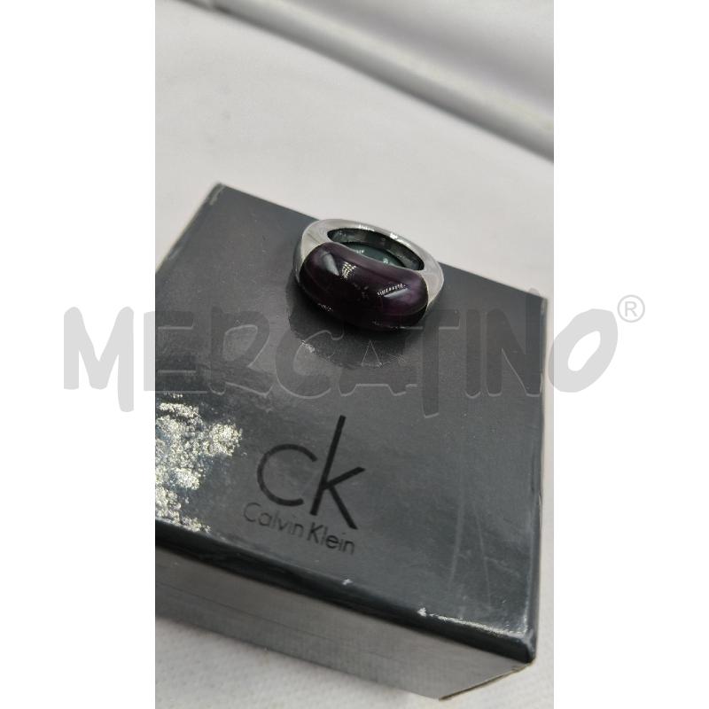 ANELLO D CALVIN KLEIN BOMB PIETRA VIOLA | Mercatino dell'Usato Roma talenti 4
