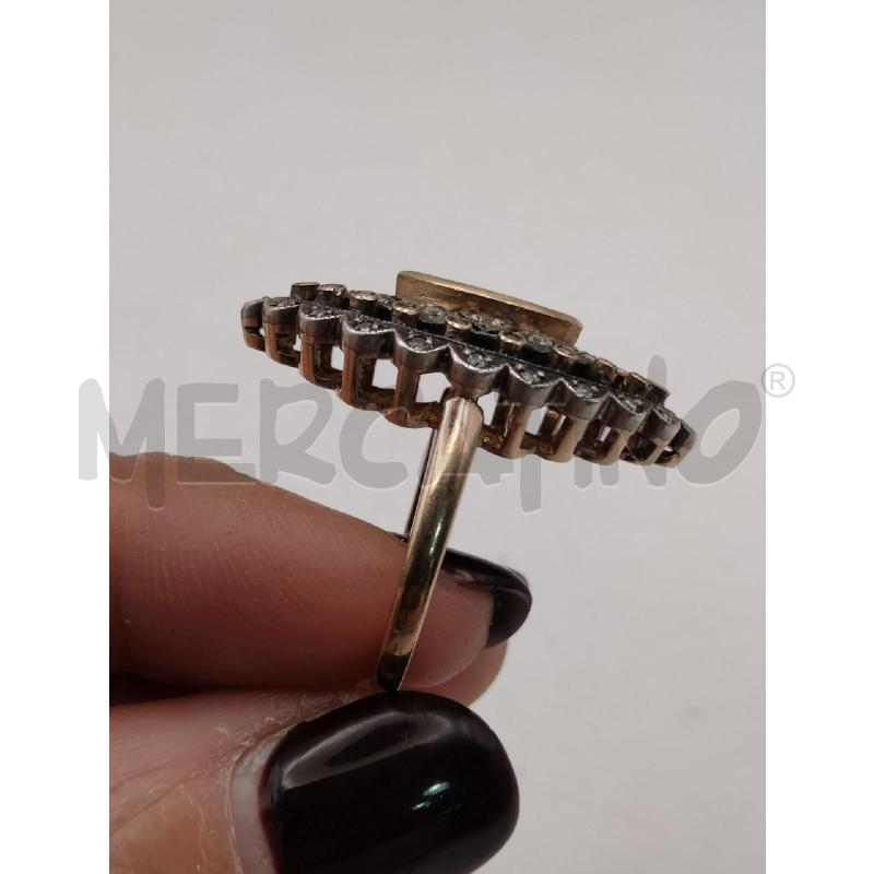 ANELLO D DOR ROMBO SMERALDO DIAM  | Mercatino dell'Usato Roma talenti 4