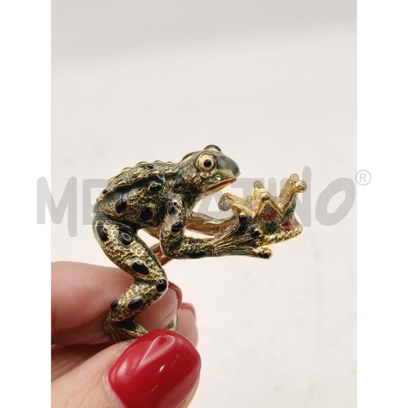 ANELLO D FEDERICA ROSSI RANA SMALTI CORONA PIETRE COL  | Mercatino dell'Usato Roma talenti 2