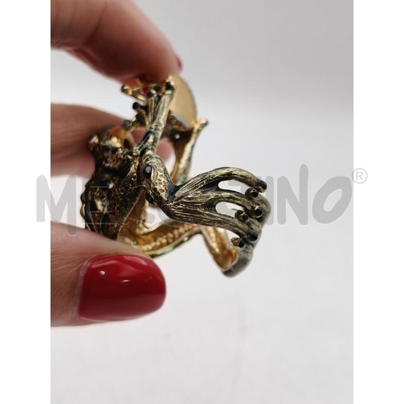 ANELLO D FEDERICA ROSSI RANA SMALTI CORONA PIETRE COL  | Mercatino dell'Usato Roma talenti 3