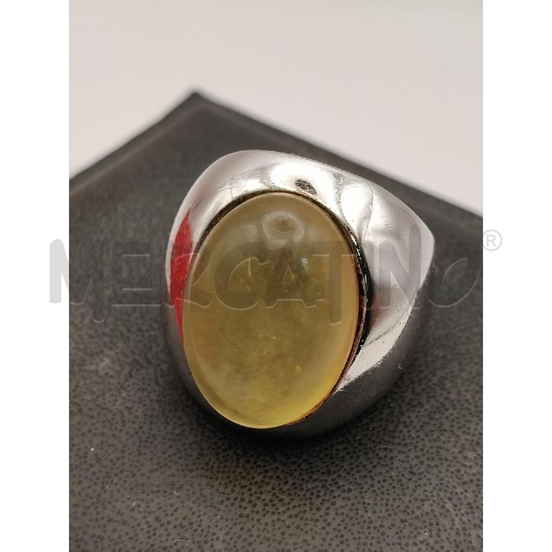 ANELLO D FUSION BOM PIETRA OVALE GIALLA | Mercatino dell'Usato Roma talenti 4
