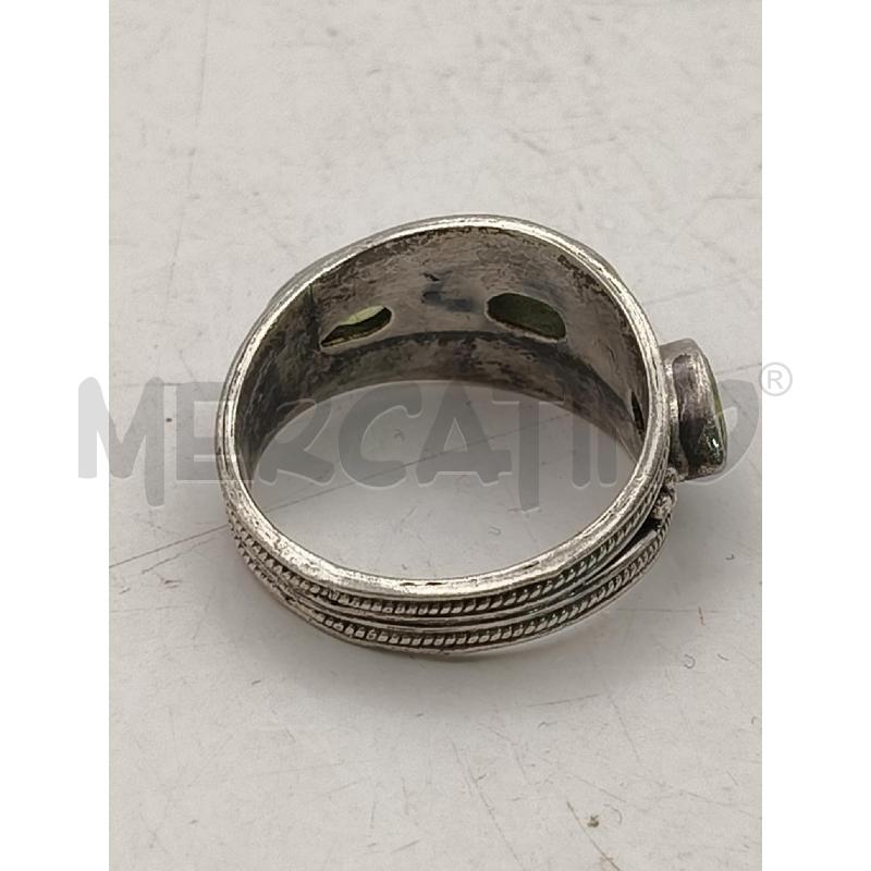 ANELLO D FUSION FASCIA PUNTIN 3 PIETRE VERDE | Mercatino dell'Usato Roma talenti 4