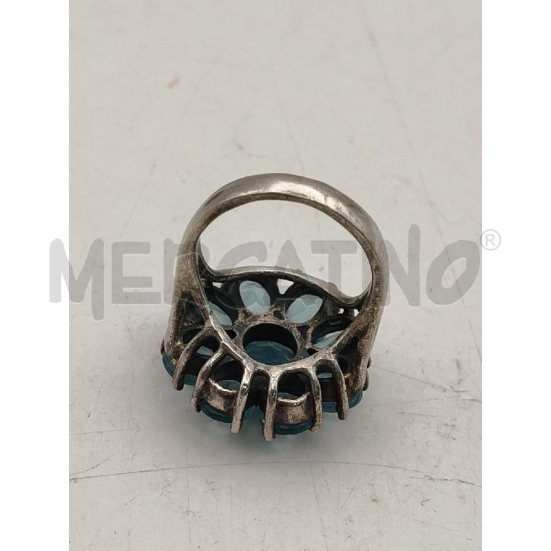 ANELLO D FUSION FIORE PIETRE CEL  | Mercatino dell'Usato Roma talenti 3