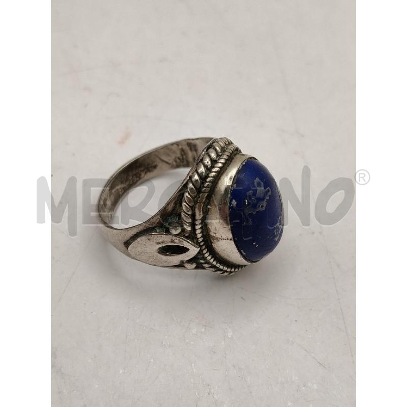 ANELLO D FUSION OVALE BLU CORNICE TORCHON  | Mercatino dell'Usato Roma talenti 2