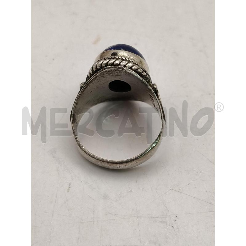 ANELLO D FUSION OVALE BLU CORNICE TORCHON  | Mercatino dell'Usato Roma talenti 3