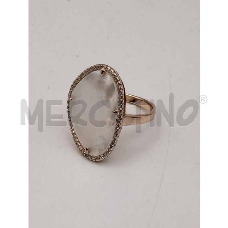 ANELLO D FUSION PAVE MADREPERLA CORNICE STRASS | Mercatino dell'Usato Roma talenti 1