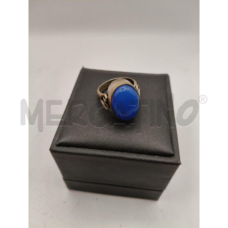 ANELLO D FUSION PIETRA OVALE BLU  | Mercatino dell'Usato Roma talenti 1