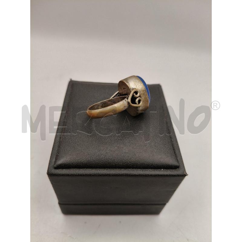 ANELLO D FUSION PIETRA OVALE BLU  | Mercatino dell'Usato Roma talenti 2