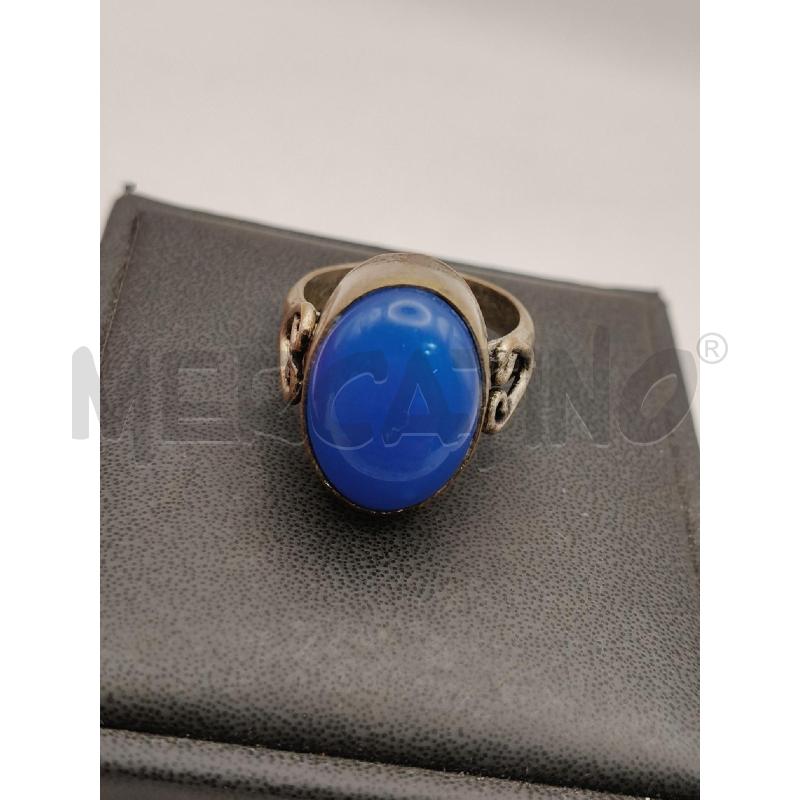 ANELLO D FUSION PIETRA OVALE BLU  | Mercatino dell'Usato Roma talenti 4