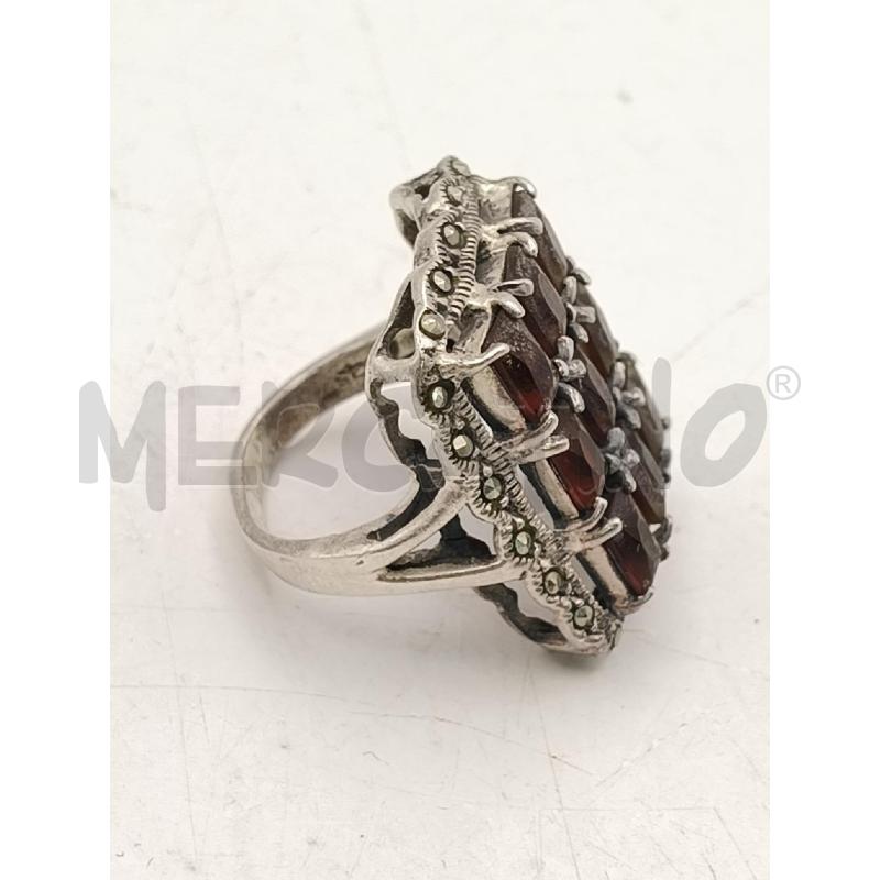 ANELLO D FUSION RETT MARCASS PIETRE MAR | Mercatino dell'Usato Roma talenti 2