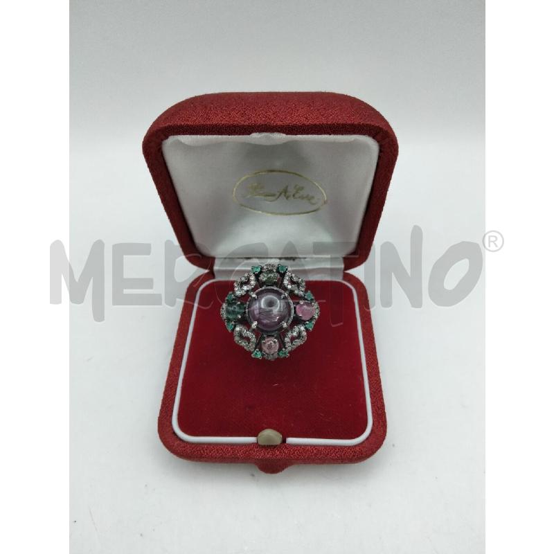 ANELLO D FUSION RUB STELLATO CABOCHON RUB SMER DIAM  | Mercatino dell'Usato Roma talenti 1