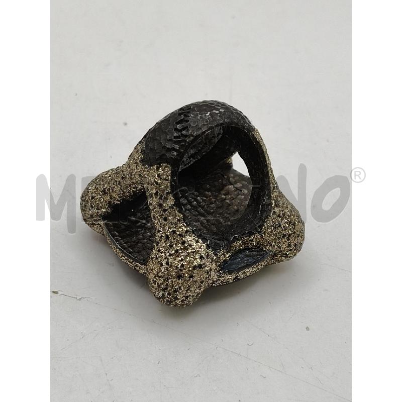 ANELLO D KMO PARIS MAXI SQUARE PUNTINATO ORO  | Mercatino dell'Usato Roma talenti 2