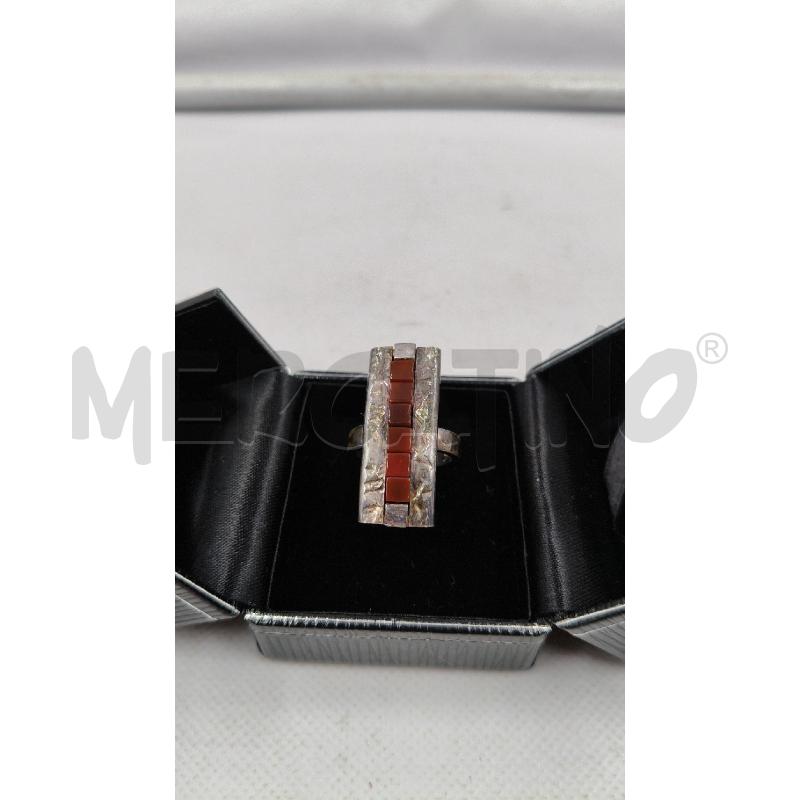 ANELLO D ULTIMA EDIZIONE FUSION RETT PIETRINE MARRONI | Mercatino dell'Usato Roma talenti 3