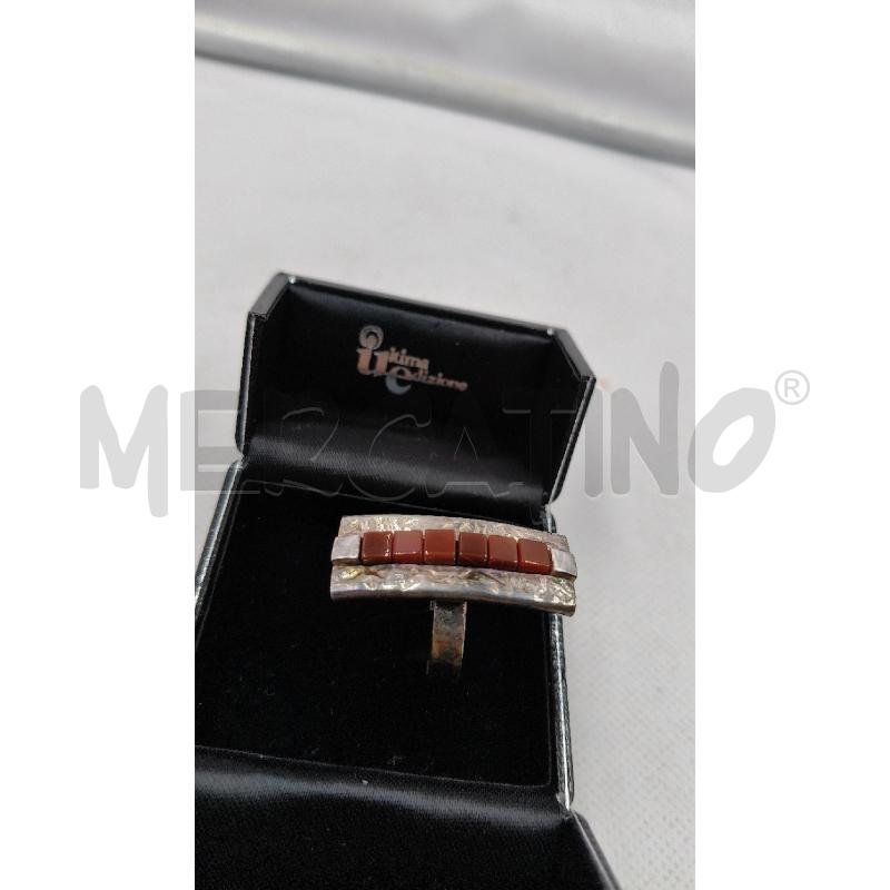 ANELLO D ULTIMA EDIZIONE FUSION RETT PIETRINE MARRONI | Mercatino dell'Usato Roma talenti 4