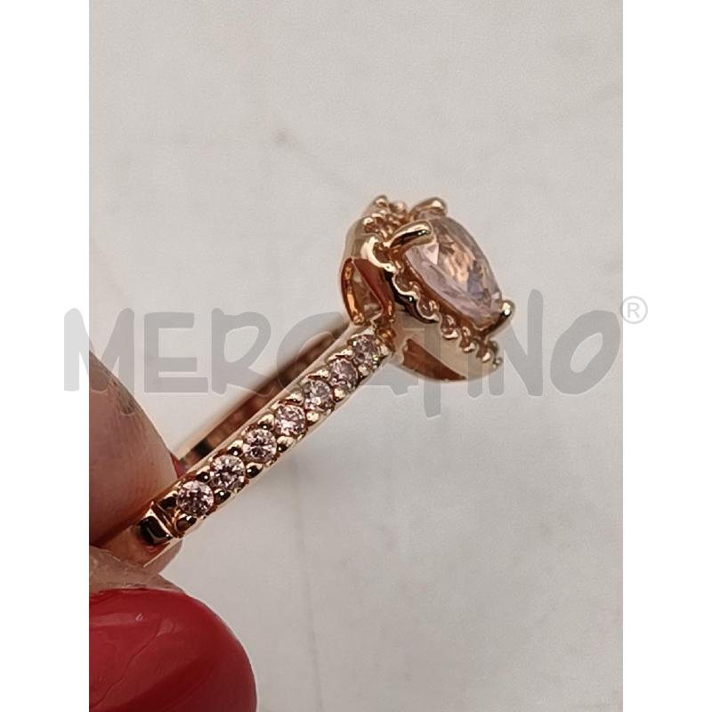 ANELLO PANDORA CUORE RILIEVO ROSA  | Mercatino dell'Usato Roma talenti 2