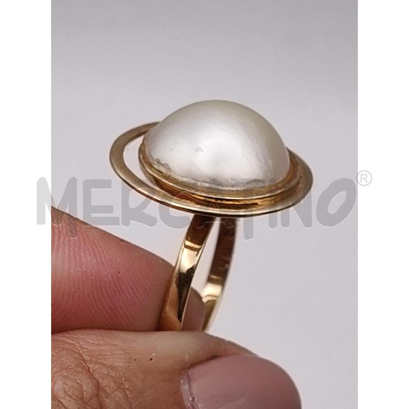 ANELLO TONDO DOR PERLA  | Mercatino dell'Usato Roma talenti 2