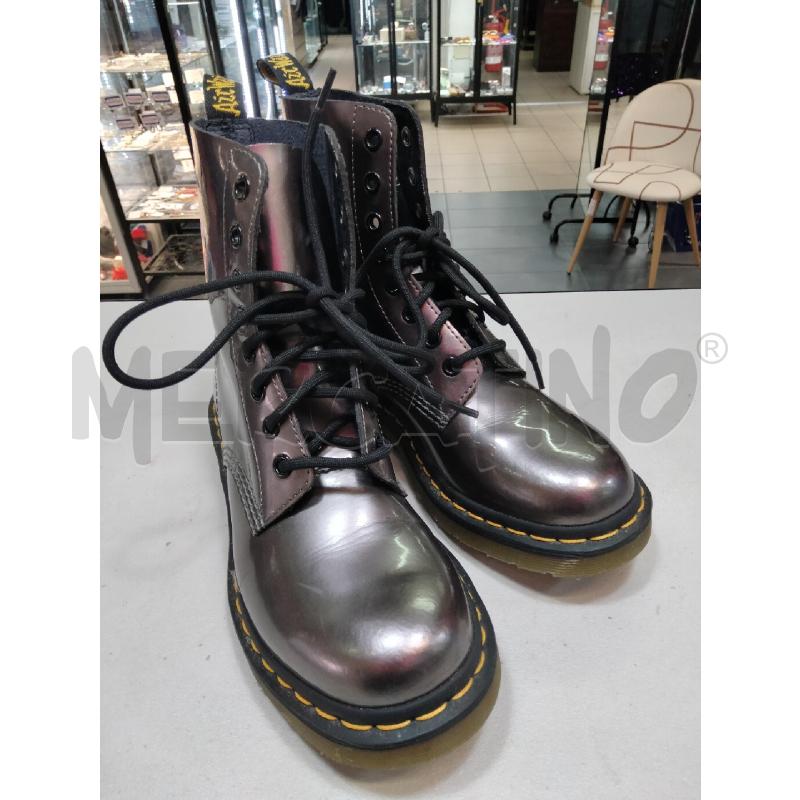 ANFIBI D DR MARTENS ARGENTO SUOLA NE CUC GUA | Mercatino dell'Usato Roma talenti 1