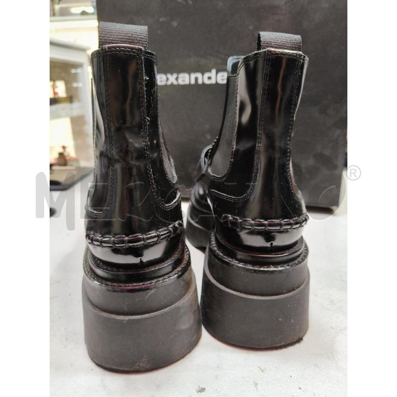 ANFIBI PLATFORM ALEXANDER WANG NERO VERNICE LOGO DORATO | Mercatino dell'Usato Roma talenti 4