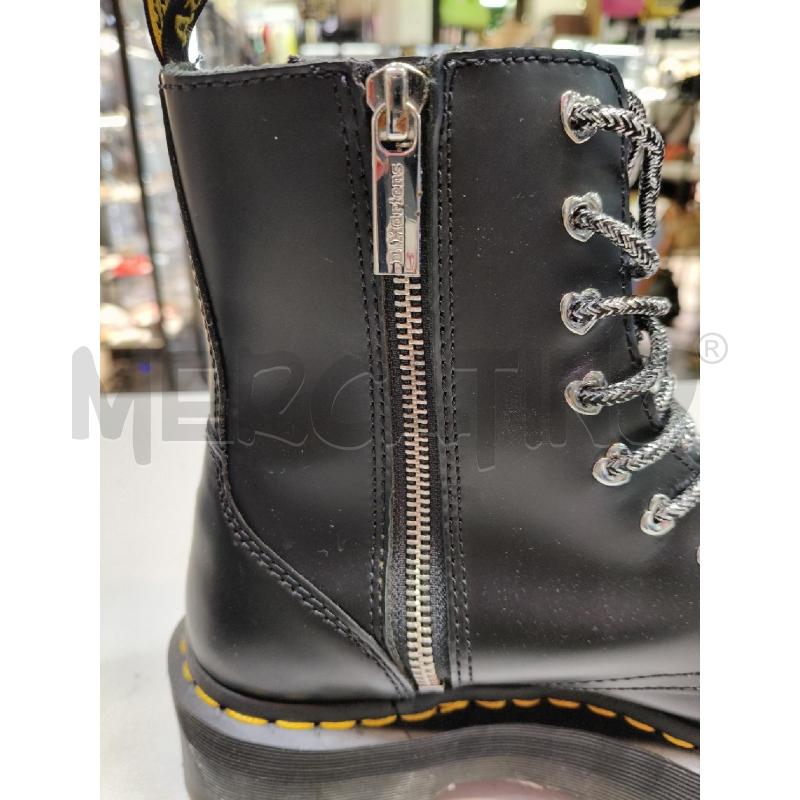 ANFIBI PLATFORM DR MARTENS HELLO KITTY NERO LACCI ARGENTO  | Mercatino dell'Usato Roma talenti 4