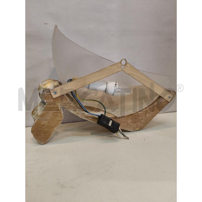 APPLIQUE COPPIA FIOCCO LEGNO DOR  | Mercatino dell'Usato Roma talenti 4
