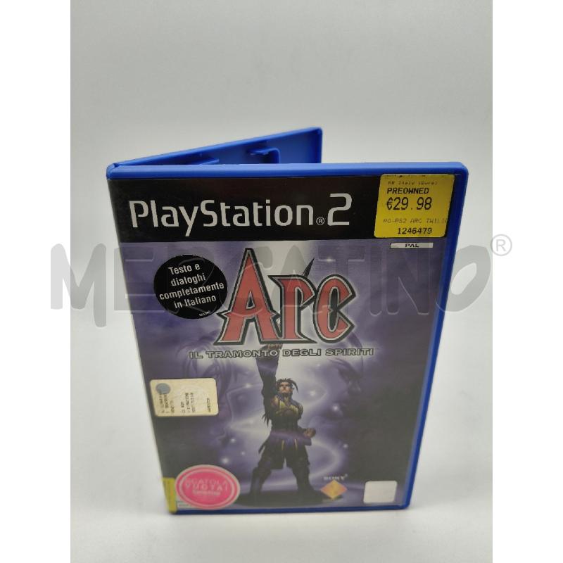 ARC IL TRAMONTO DEGLI SPIRITI PS2 | Mercatino dell'Usato Roma talenti 1