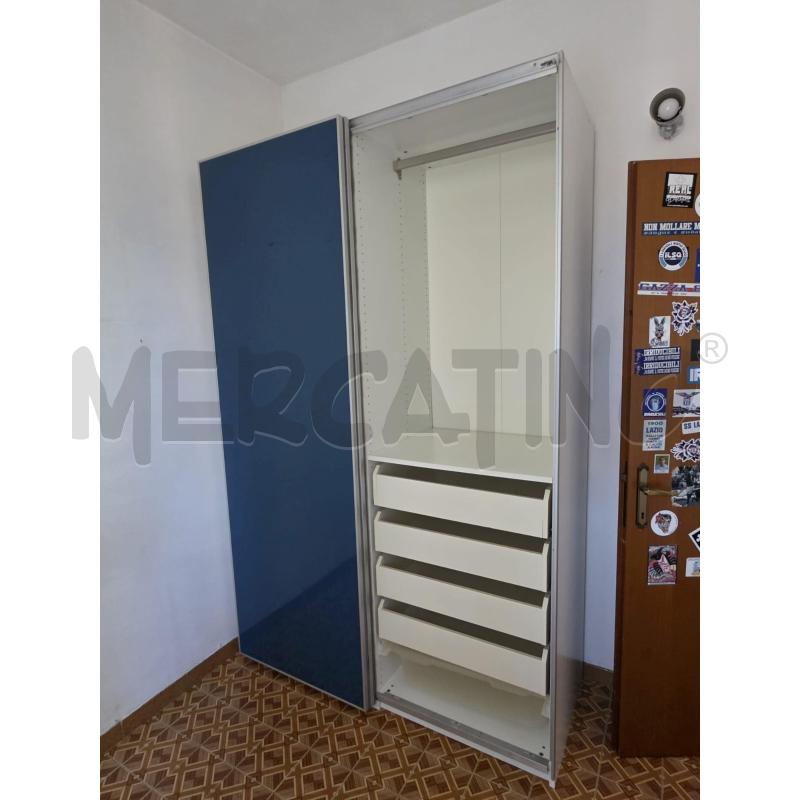 ARMADIO 2ANTE SCORR VETRO BLU | Mercatino dell'Usato Roma talenti 2