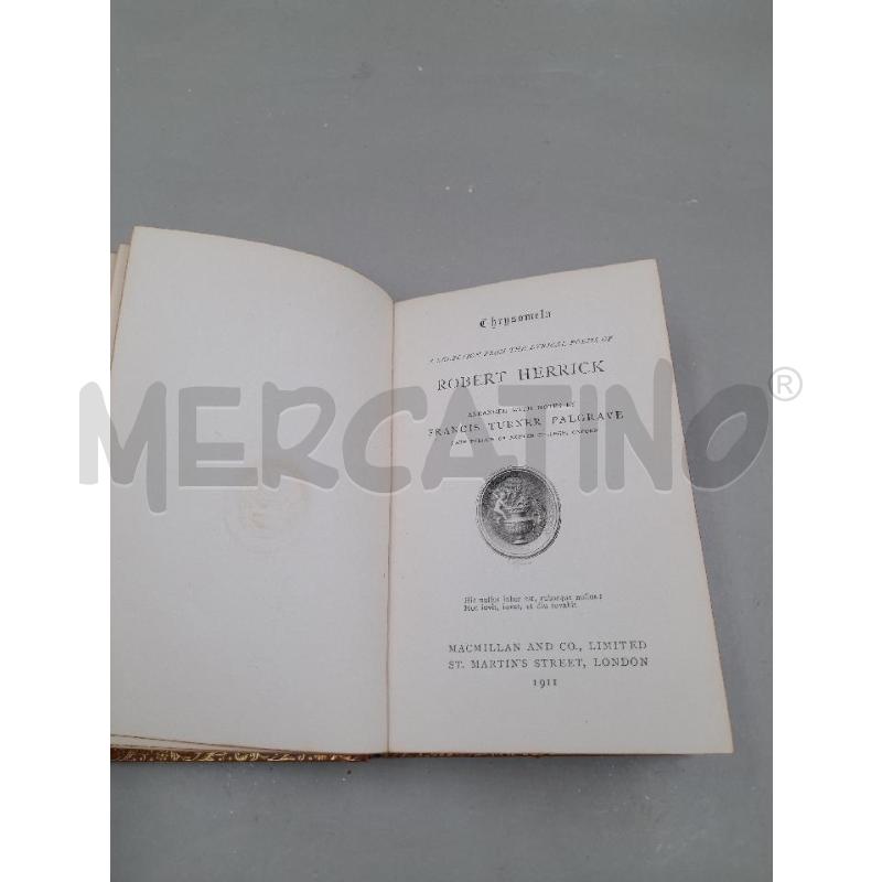 A SELECTION FROM THE LYRICAL POEMS OF ROBERT HERRICK | Mercatino dell'Usato Roma talenti 3