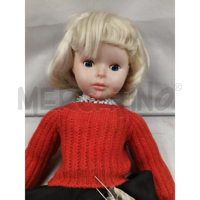 BAMBOLA ANNI 60 RATTI MADE IN ITALY MAGLIONE ROSSO | Mercatino dell'Usato Roma talenti 2