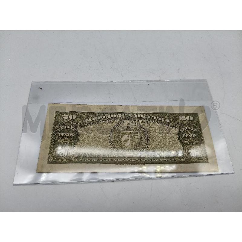 BANCONOTA 20 PESOS CUBA 1960 | Mercatino dell'Usato Roma talenti 2