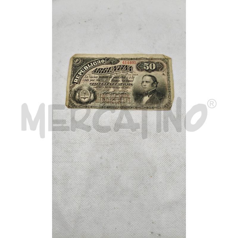 BANCONOTA ARGENTINA CINCUENTA CENTAVOS | Mercatino dell'Usato Roma talenti 1