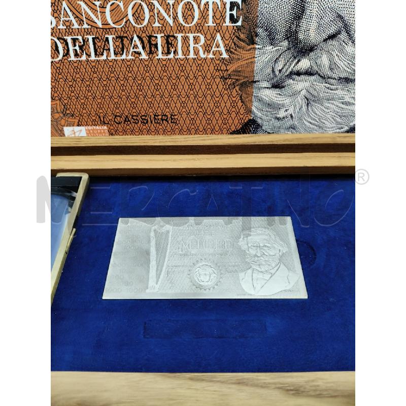 BANCONOTA ARG LIRE 1000 EDITALIA VERDI CON BOX LEGNO | Mercatino dell'Usato Roma talenti 5